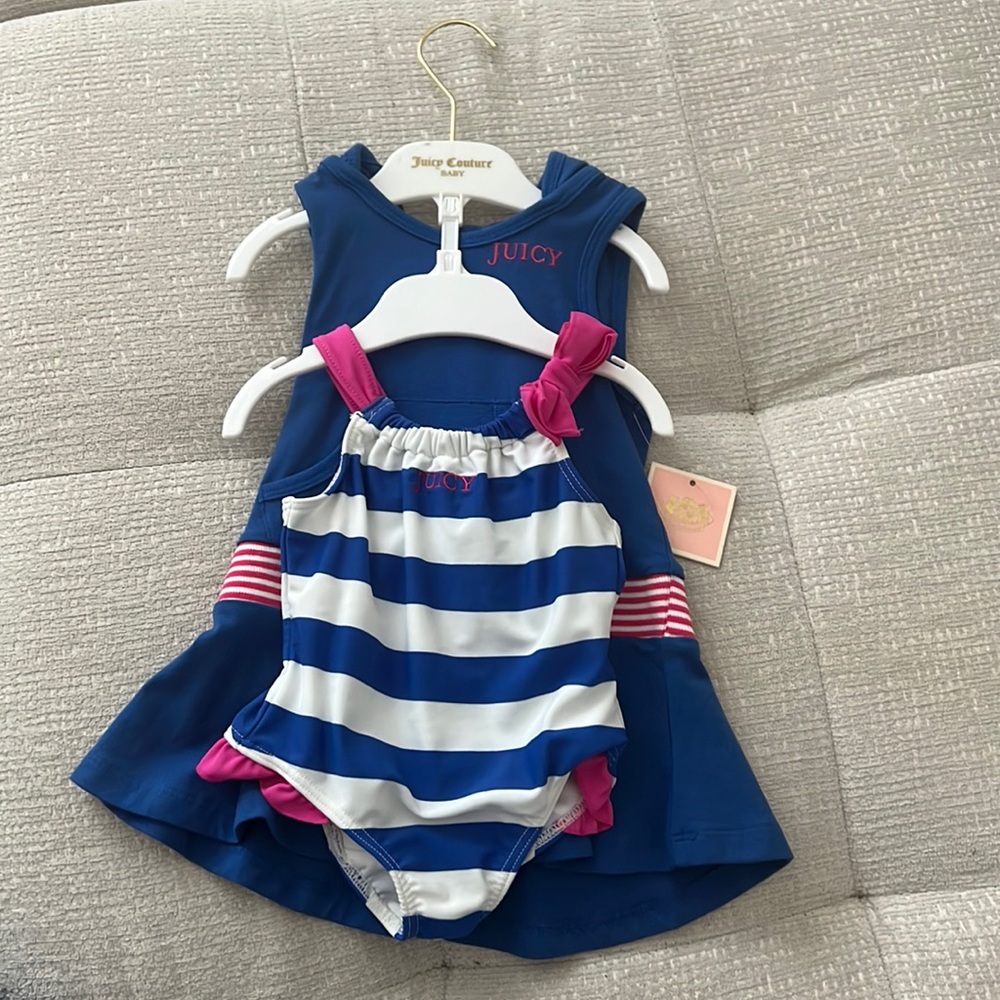Brand New Juicy Couture Bathing suit and Cover up